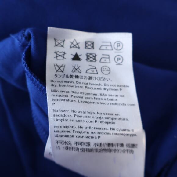 ESCADA Dayna Midi Sheath Dress Cobalt Blue V Neck Long Sleeve Women's 38/US 8 - Picture 10 of 10